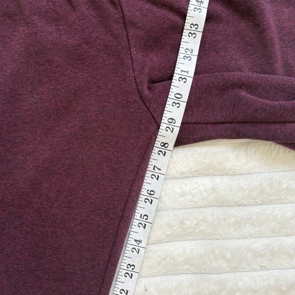 UGG Full Length Drawstring Lounge Pants Maroon Womens Small - Picture 9 of 9